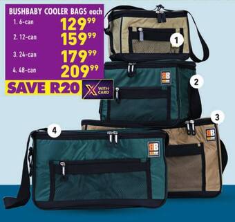Shoprite BUSHBABY COOLER BAGS 6-can offer