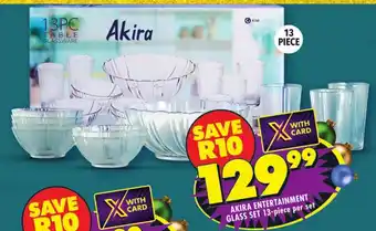 AKIRA ENTERTAINMENT GLASS SET 13-piece per set
