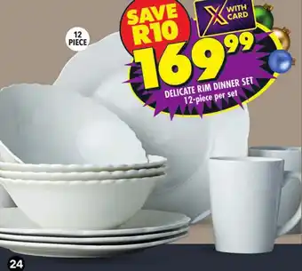 DELICATE RIM DINNER SET 12-piece per set