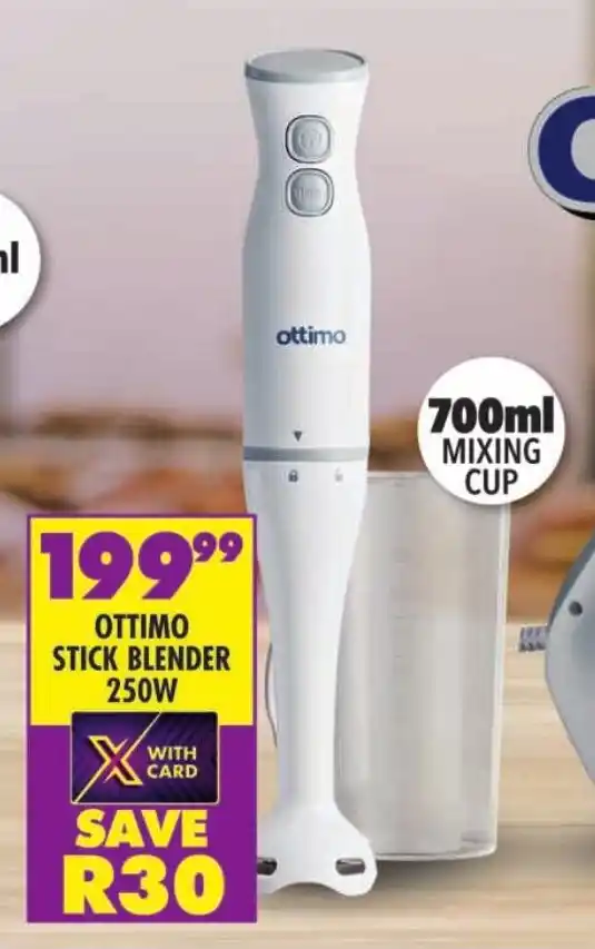 OTTIMO STICK BLENDER 250W offer at Shoprite
