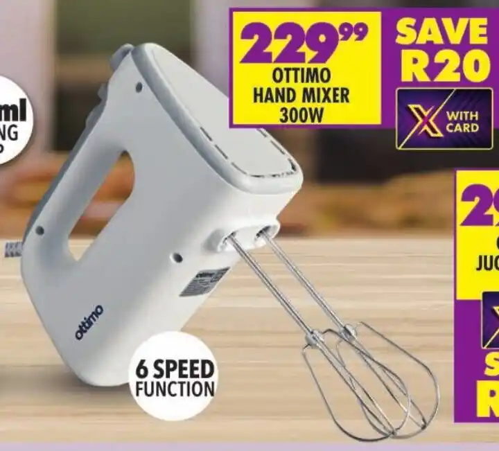 OTTIMO HAND MIXER 300W offer at Shoprite