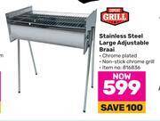 Game Expert grill stainless steel large adjustable braai offer