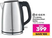 Game Eiger 1.7ltr animo stainless steel kettle offer