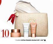 Edgars Clarins extra firming holiday set offer