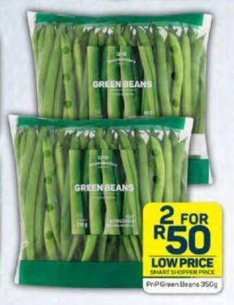 Pick n Pay PnP Green Beans 350g offer