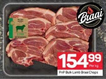 Pick n Pay PnP Bulk Lamb Braai Chops offer