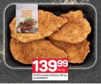 Pick n Pay PnP Crumbed Chicken Strips or Schnitzel offer