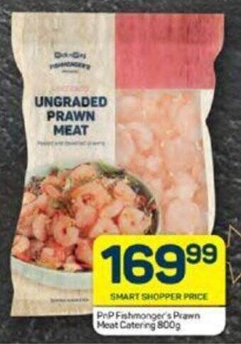 Pick n Pay PnP Fishmonger's Prawn Meat Catering 800g offer