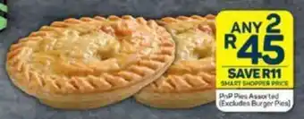 Pick n Pay PnP Pies Assorted (Excludes Burger Pies) offer