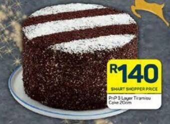 Pick n Pay PnP 3 Layer Tiramisu Cake 20cm offer