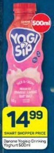 Pick n Pay Danone Yogisip Drinking Yoghurt 500ml offer