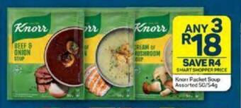 Pick n Pay Knorr Packet Soup Assorted 50/54g offer
