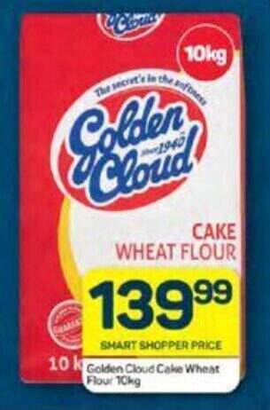 Pick n Pay Golden Cloud Cake Wheat Flour 10kg offer