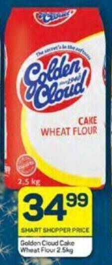 Pick n Pay Golden Cloud Cake Wheat Flour 2.5kg offer