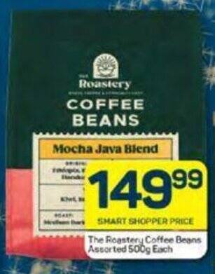 Pick n Pay The Roastery Coffee Beans Assorted 500g Each offer