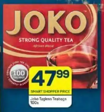 Joko Tagless Teabags 100s