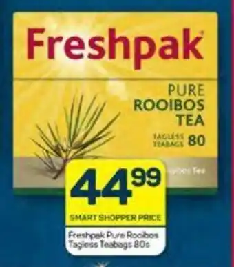 Pick n Pay Freshpak Pure Rooibos Tagless Teabags 80s offer