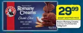 Pick n Pay Bakers Romany Creams or Choc-kits Assorted 200g Each offer