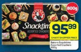 Pick n Pay Bakers Snacktime Assorted Crackers 800g offer