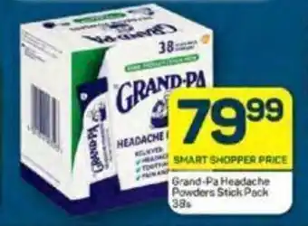 Pick n Pay Grand-Pa Headache Powders Stick Pack 38s offer