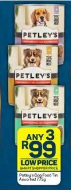 Pick n Pay Petley's Dog Food Tin Assorted 775g offer