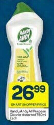 Pick n Pay Handy Andy All Purpose Cleaner Assorted 750ml offer