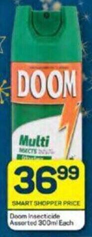Pick n Pay Doom Insecticide Assorted 300ml Each offer