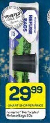 Pick n Pay No Name Perforated Refuse Bags 20s offer