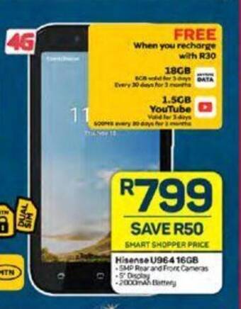 Pick n Pay Hisense U964 16GB offer