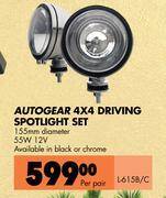 Midas Autogear 4 x driving spotlight set l-615b/c-per pair offer