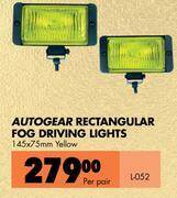 Midas Autogear rectangular fog driving lights l-052-per pair offer