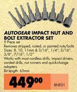 Midas Autogear impact nut and bolt extractor set-bne01 offer