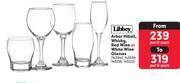 Makro Libbey srbor hiball, whisky, red wine oe white wine glasses(143340, 143339, 143336, 143322)-per 6 pa offer