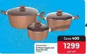 Makro Bennett read 6-piece copper and rock pot set 438927-per set offer