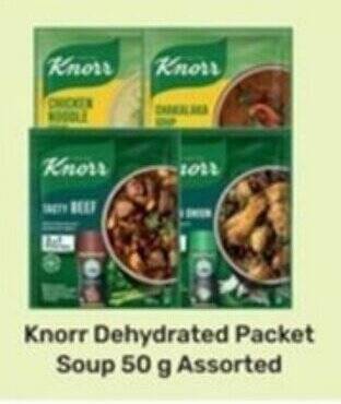 Game Knorr Dehydrated Packet Soup 50g Assorted offer