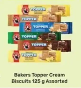 Game Bakers Topper Cream Biscuits 125g Assorted offer