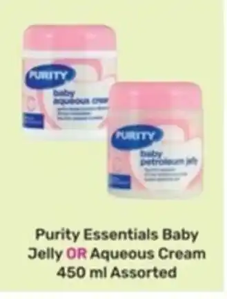 Game Purity Essentials Baby Jelly OR Aqueous Cream 450 ml Assorted offer