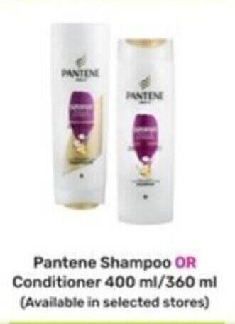 Game Pantene Shampoo OR Conditioner 400 ml/360 ml offer