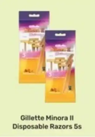 Game Gillette Minora II Disposable Razors 5s offer