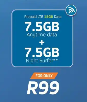 Checkers Prepaid LTE 15GB Data offer