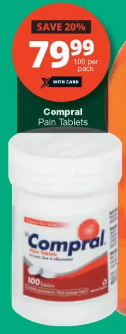 Checkers Compral Pain Tablets offer