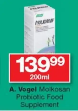 Checkers A. Vogel Molkosan Probiotic Food Supplement 200ml offer