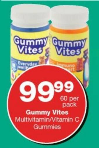 Checkers Gummy Vites Multivitamin/Vitamin C Gummies 60 per pack offer