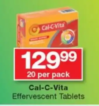 Checkers 20 per pack Cal-C-Vita Effervescent Tablets offer