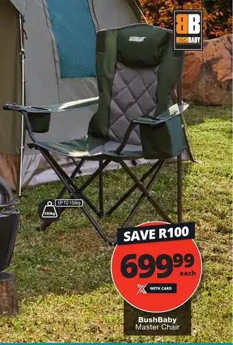 Checkers Bush Baby Master Chair offer