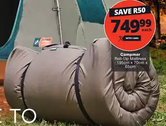 Campmor Roll-Up Mattress 195cm x 70cm x 65cm