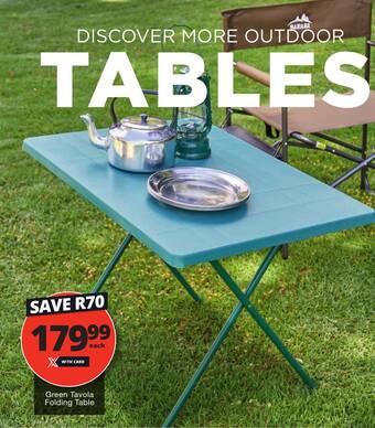 Checkers Green Tavola Folding Table offer