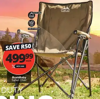 Checkers Bush Baby Safari Chair offer