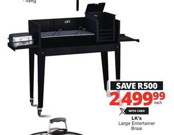 Checkers LK's Large Entertainer Braai offer
