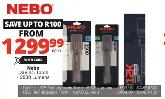 Nebo DaVinci Torch 3500 Lumens